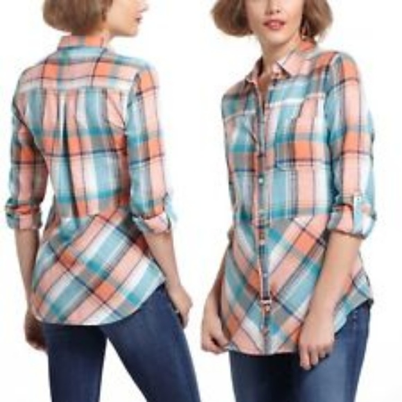 Anthropologie Holding Horses Seamed Plaid Tunic - Picture 2 of 8